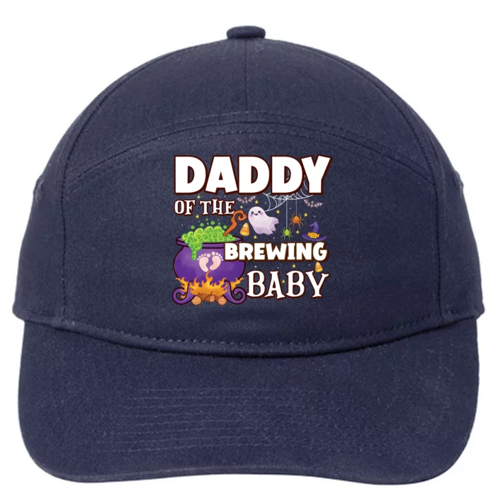 Spooky Daddy Of Brewing Halloween Theme Shower Gift 7-Panel Snapback Hat