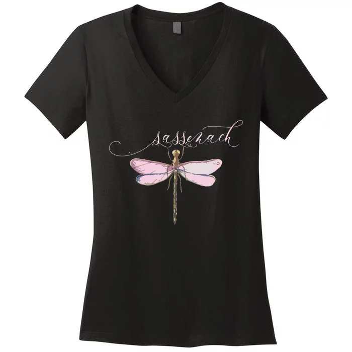 Sassenach Dragonfly Outlander Women's V-Neck T-Shirt