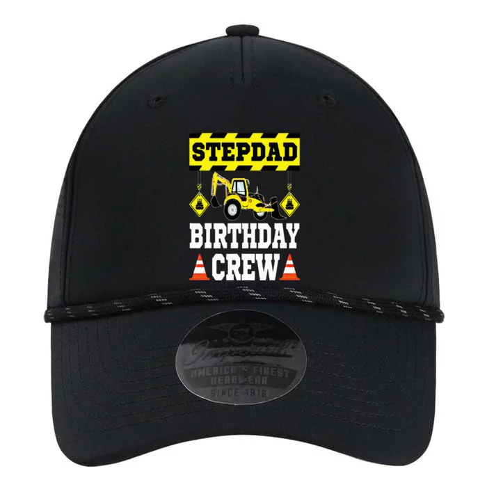 Step Dad Of the Birthday Crew Construction Family Matching Performance The Dyno Cap