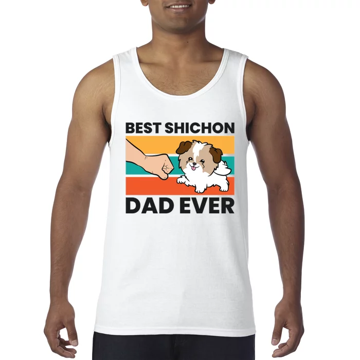 Shichon Dog Owner Best Shichon Dad Ever Tank Top