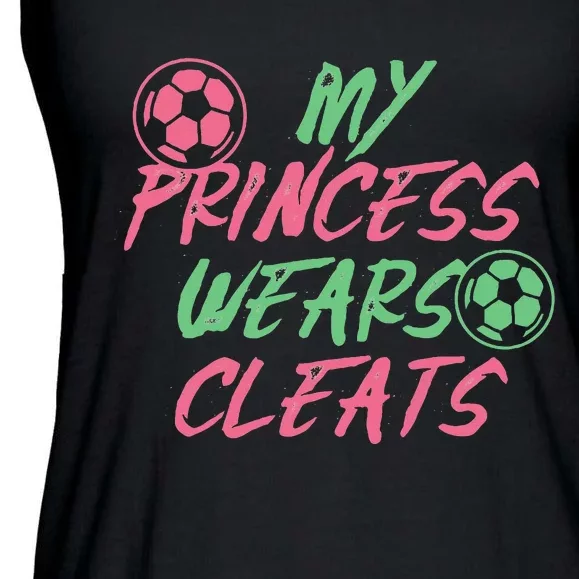 Soccer Daughter Outfit For A Soccer Dad Or Soccer Mom Ladies Essential Flowy Tank