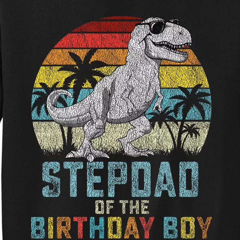 Stepdad Dinosaur Of The Birthday Matching Family Sweatshirt