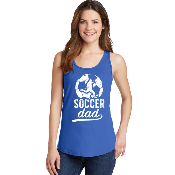 Soccer Dad Of A Soccer Player Dad Soccer Father Gift Ladies Essential Tank