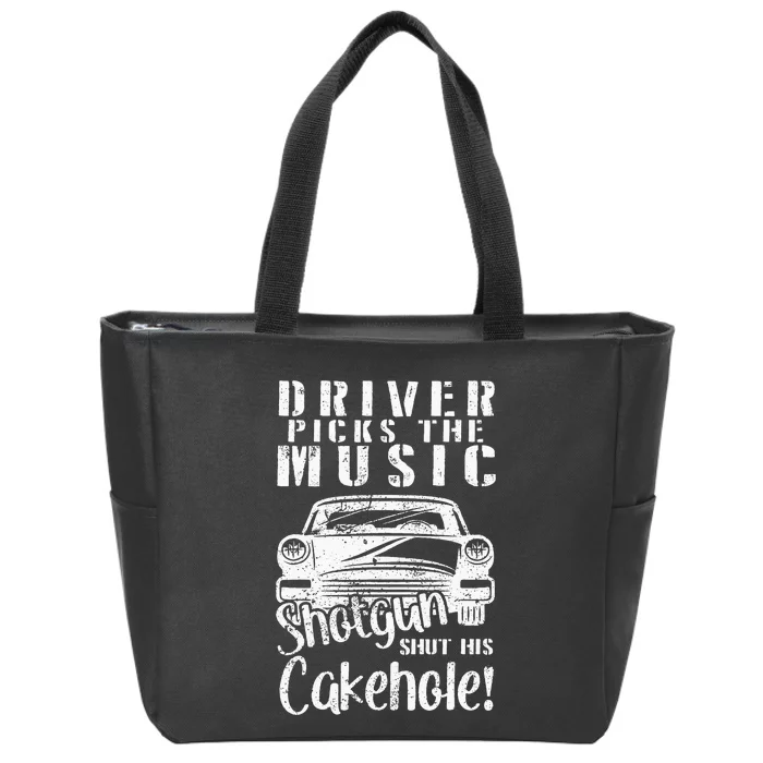 Supernatural Driver Picks Music Vintage Retro Zip Tote Bag