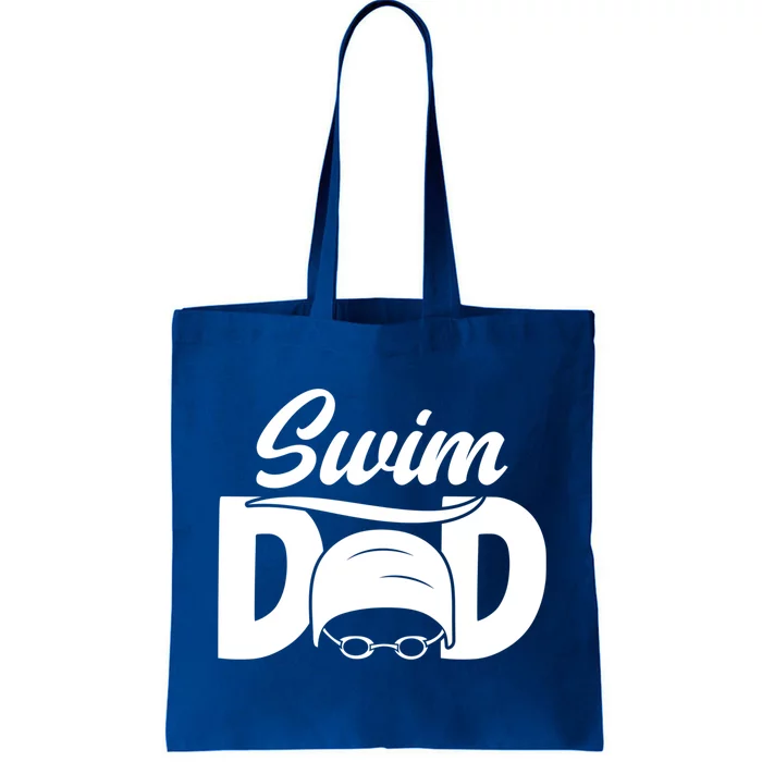 Swim Dad Proud Swimming Dad Of A Swimmer Dad Swim Father Gift Tote Bag