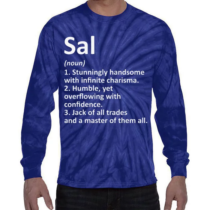 SAL Definition Personalized Name Funny Birthday Gift Idea Tie-Dye Long Sleeve Shirt