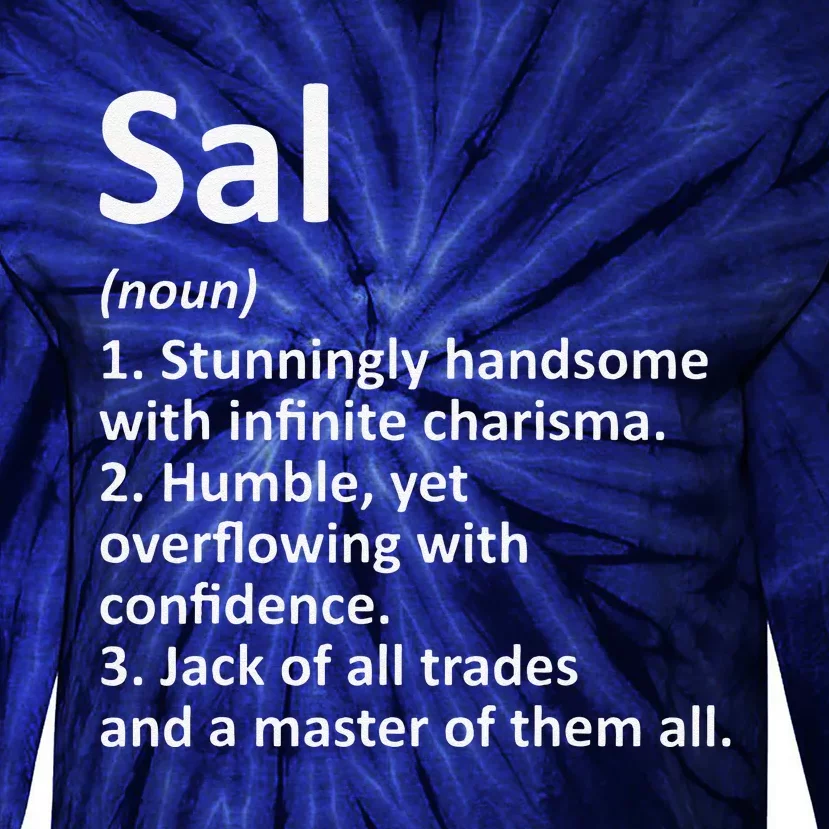 SAL Definition Personalized Name Funny Birthday Gift Idea Tie-Dye Long Sleeve Shirt