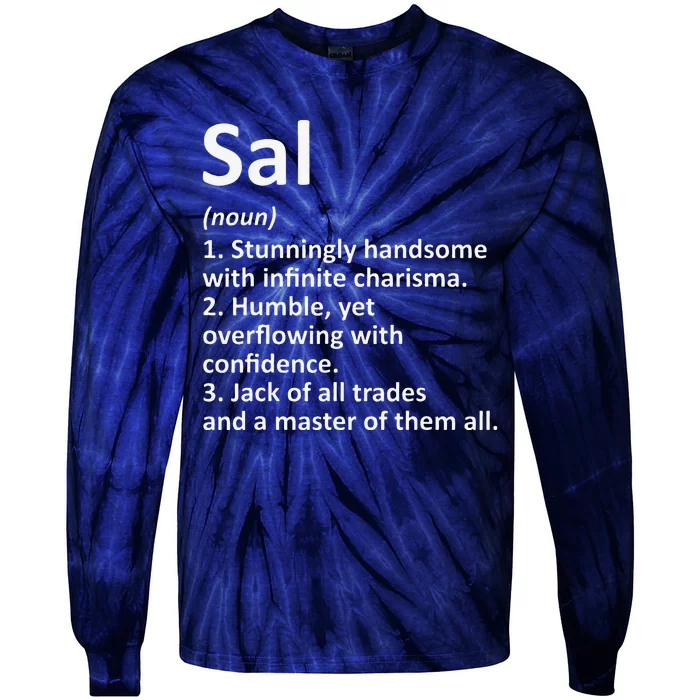 SAL Definition Personalized Name Funny Birthday Gift Idea Tie-Dye Long Sleeve Shirt