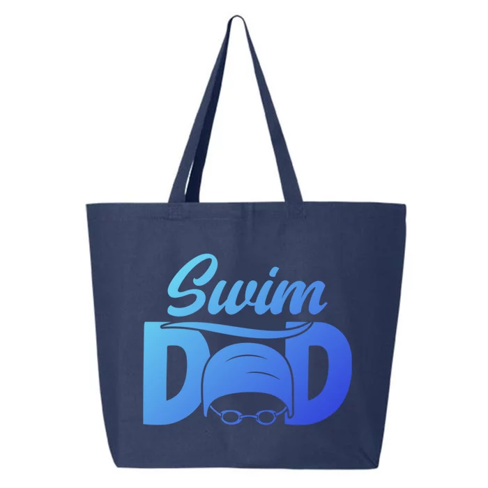 Swim Dad Proud Swimming Dad Of A Swimmer Dad Swim Father Gift 25L Jumbo Tote