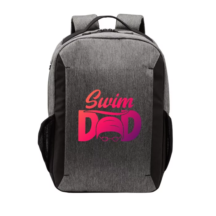 Swim Dad Proud Swimming Dad Of A Swimmer Dad Swim Father Gift Vector Backpack