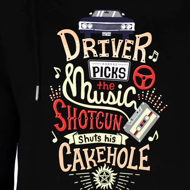 Supernatural Driver Picks The Music Womens Funnel Neck Pullover Hood