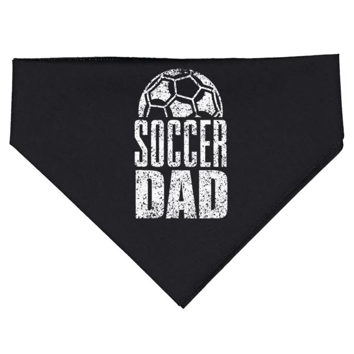 Soccer Dad Player Daddy Father Day Daddy Gift Funny USA-Made Doggie Bandana