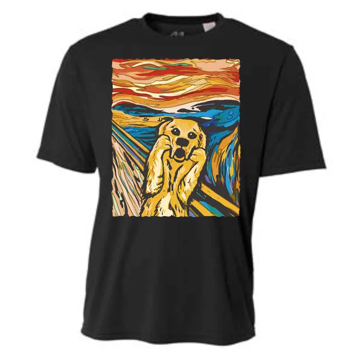 Scream Dog Painting Cooling Performance Crew T-Shirt