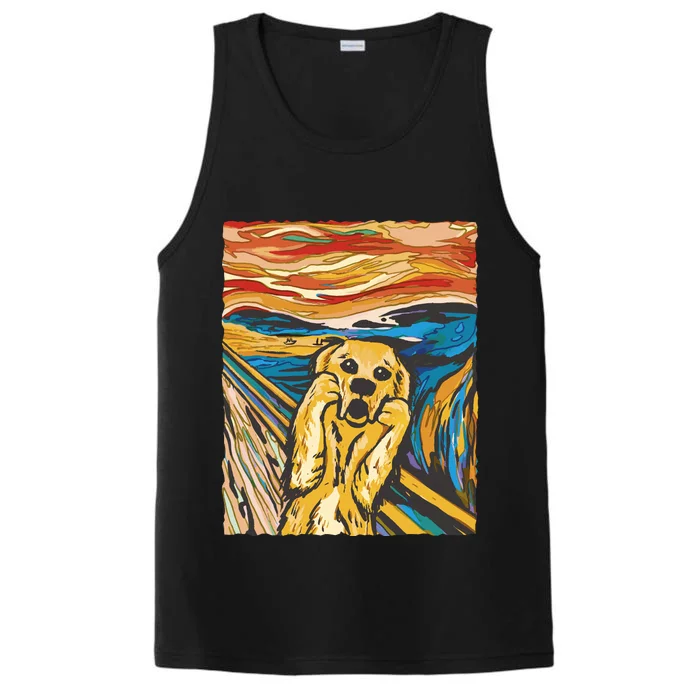 Scream Dog Painting Performance Tank