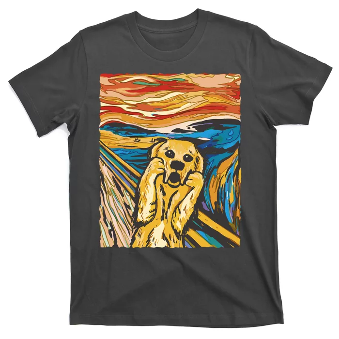 Scream Dog Painting T-Shirt