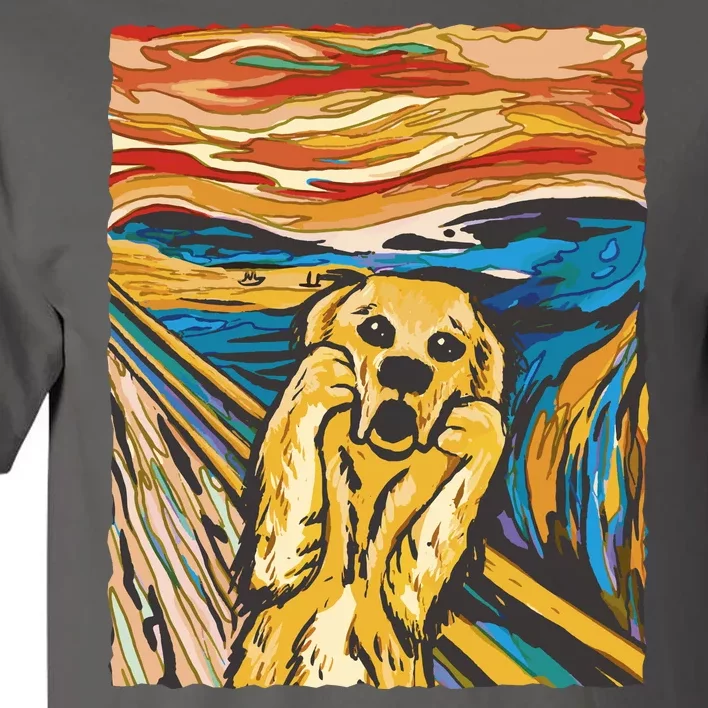 Scream Dog Painting Tall T-Shirt