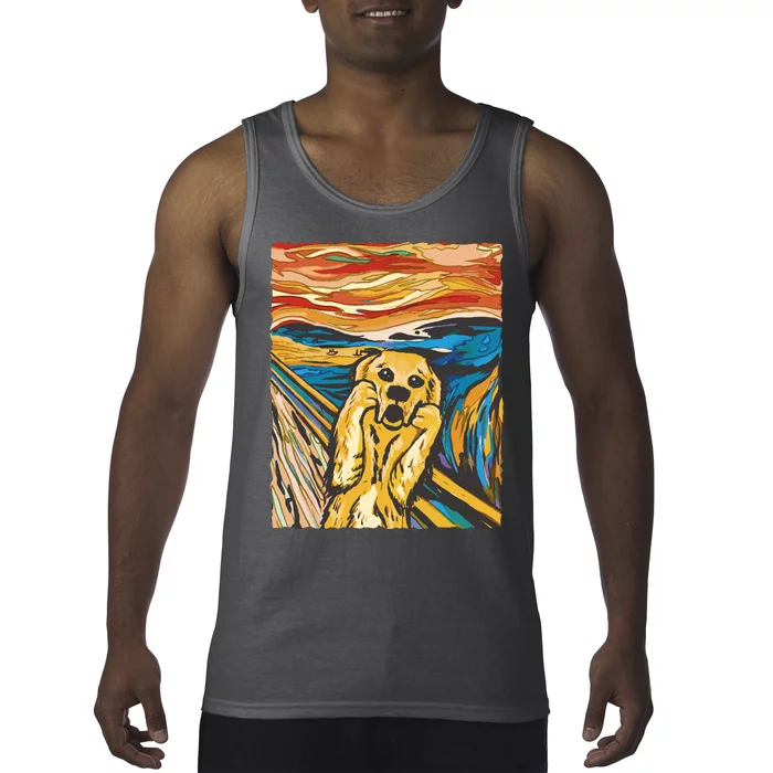 Scream Dog Painting Tank Top