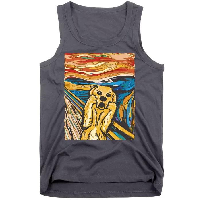 Scream Dog Painting Tank Top