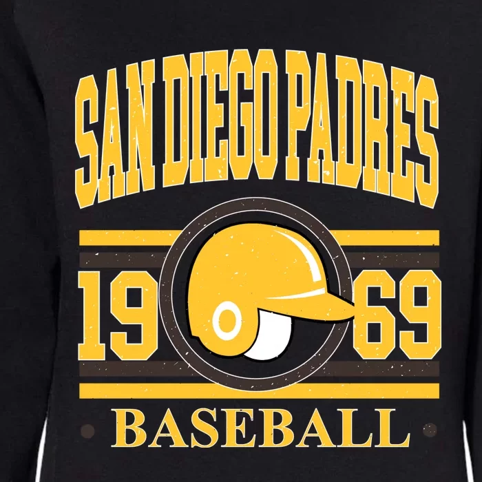 San Diego Padres Baseball Team Supporter Womens California Wash Sweatshirt