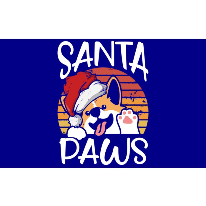 Santa Dog Paws Funny Christmas Pun Funny Gift Bumper Sticker