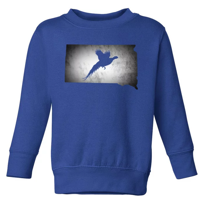 South Dakota Pheasant Hunting Hunter Gift Toddler Sweatshirt