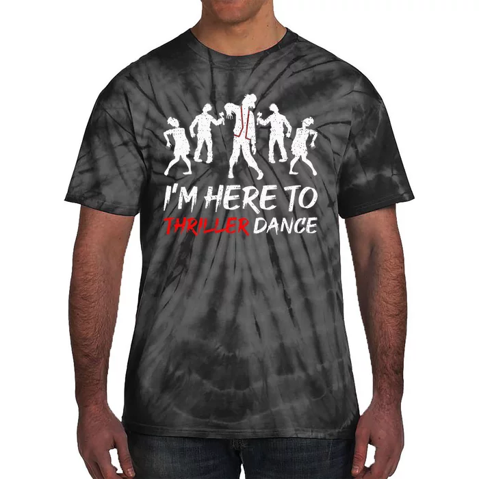 Spooky Dance Party Halloween Thriller Moves Tie-Dye T-Shirt