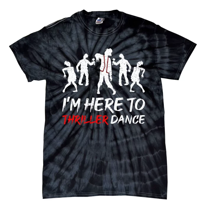 Spooky Dance Party Halloween Thriller Moves Tie-Dye T-Shirt