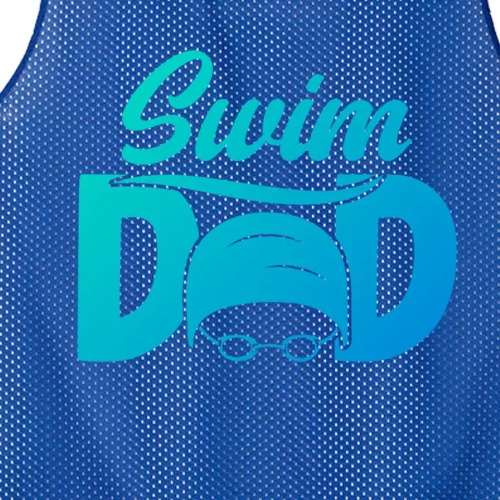 Swim Dad Proud Swimming Dad Of A Swimmer Dad Swim Father Gift Mesh Reversible Basketball Jersey Tank