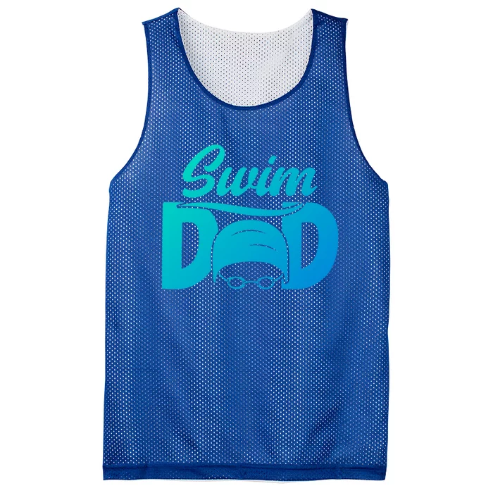 Swim Dad Proud Swimming Dad Of A Swimmer Dad Swim Father Gift Mesh Reversible Basketball Jersey Tank