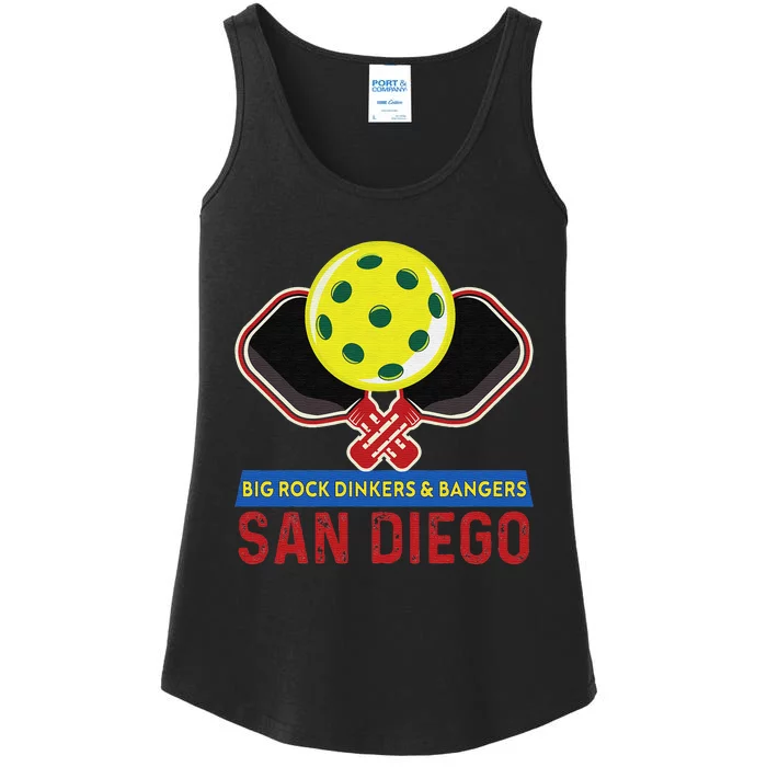 San Diego Pickleball for Pickleball Player Or Pickleball Fan Ladies Essential Tank