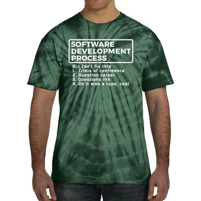 Software Development Process IT Programmer Geek Coder Gift Tie-Dye T-Shirt