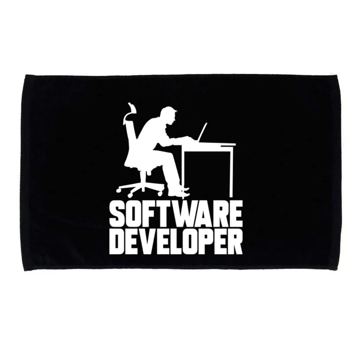 Software Developer Programmer Computer Engineer Coder Gift Microfiber Hand Towel