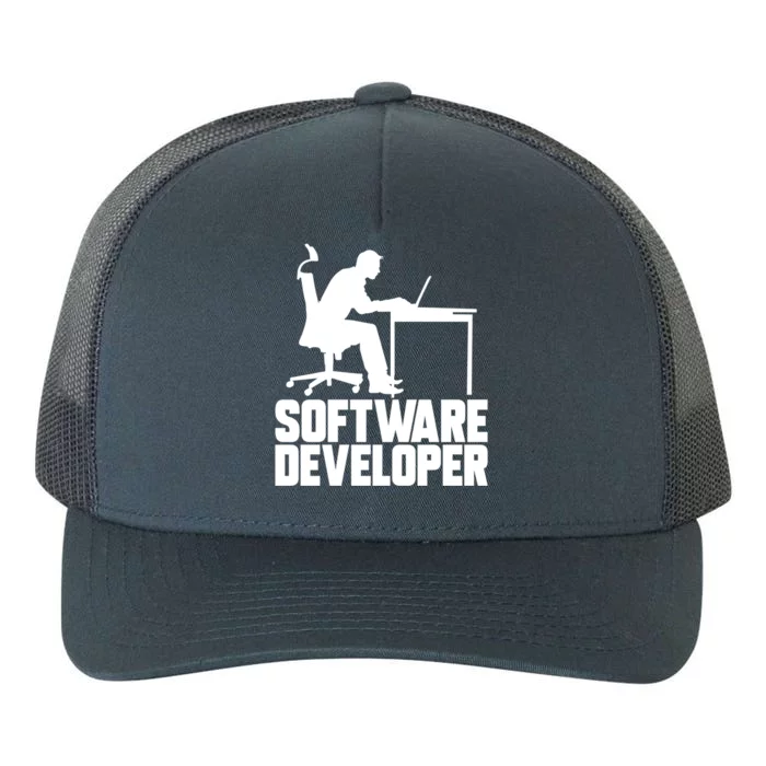 Software Developer Programmer Computer Engineer Coder Gift Yupoong Adult 5-Panel Trucker Hat