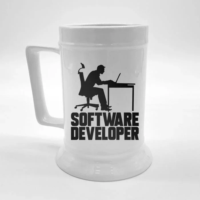 Software Developer Programmer Computer Engineer Coder Gift Front & Back Beer Stein