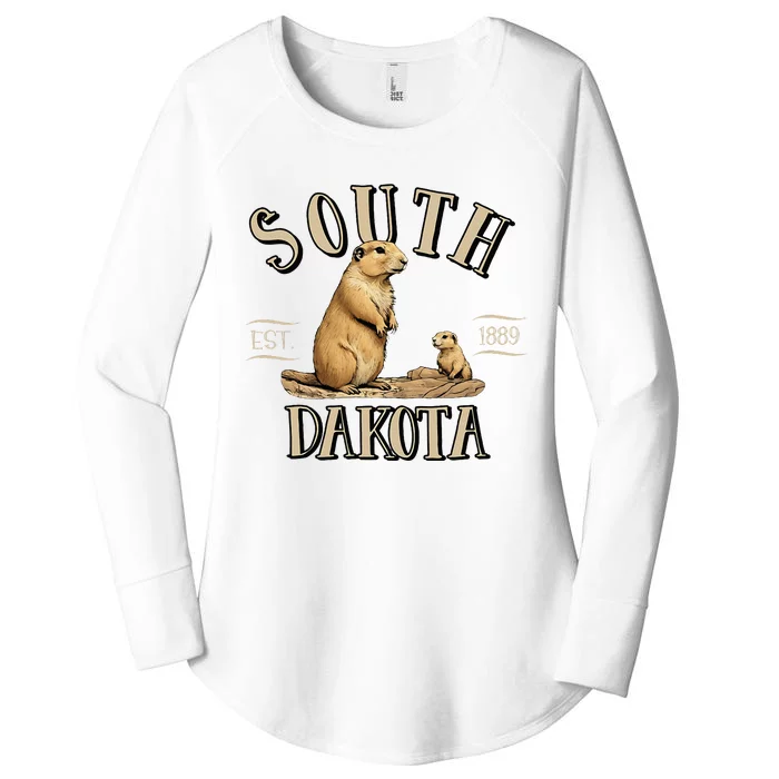 South Dakota Prairie Dogs Women's Perfect Tri Tunic Long Sleeve Shirt