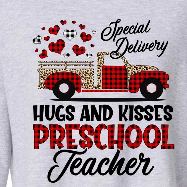 Special Delivery Preschool Teacher Valentines Day Gift Cropped Pullover Crew