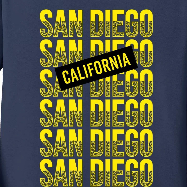 San Diego Repeat Kids Long Sleeve Shirt