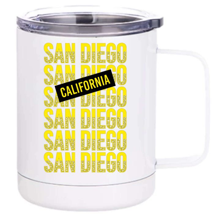 San Diego Repeat Front & Back 12oz Stainless Steel Tumbler Cup