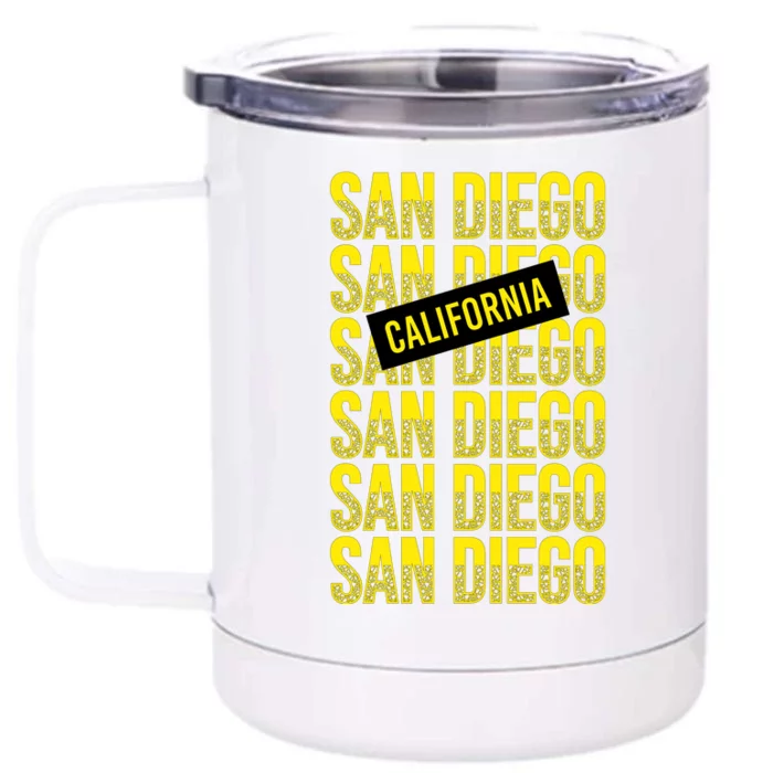 San Diego Repeat Front & Back 12oz Stainless Steel Tumbler Cup