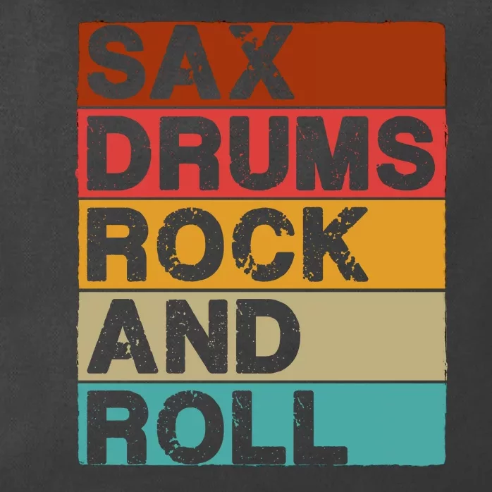 Sax Drums Rock N Roll Zip Tote Bag