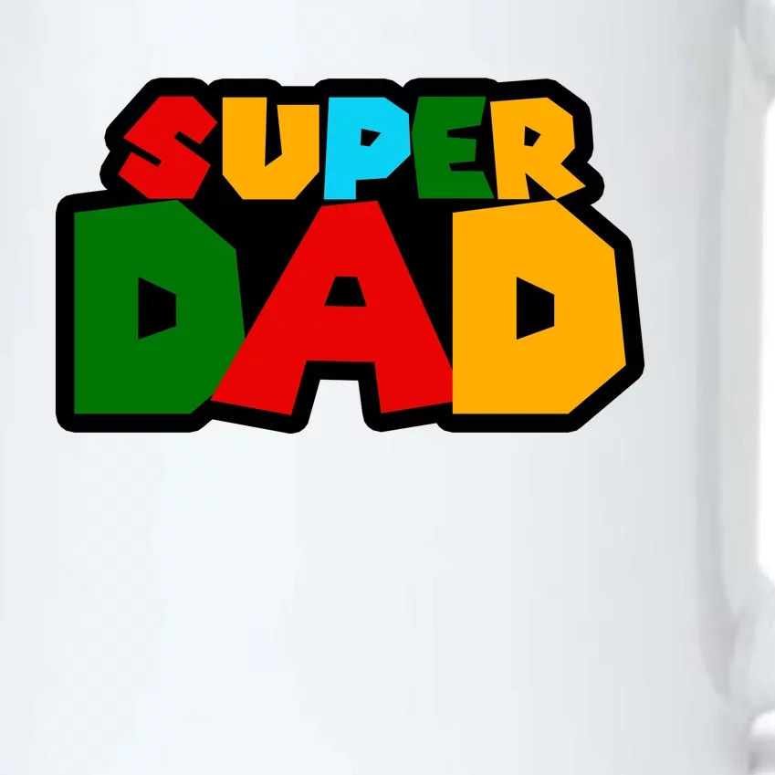 Super Dad Retro Gift Black Color Changing Mug