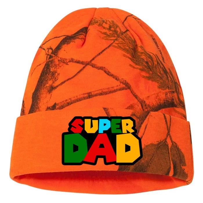 Super Dad Retro Gift Kati - 12in Camo Beanie