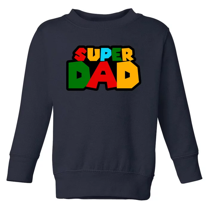 Super Dad Retro Gift Toddler Sweatshirt