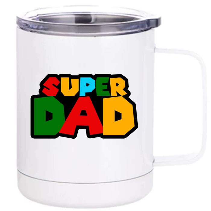 Super Dad Retro Gift 12 oz Stainless Steel Tumbler Cup