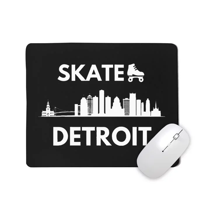 Skate Detroit Roller Skating Fans Detroit Skyline Mousepad