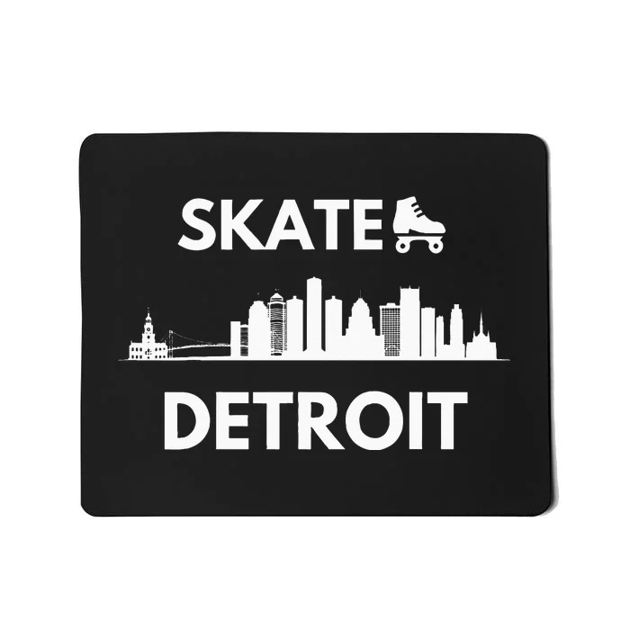 Skate Detroit Roller Skating Fans Detroit Skyline Mousepad