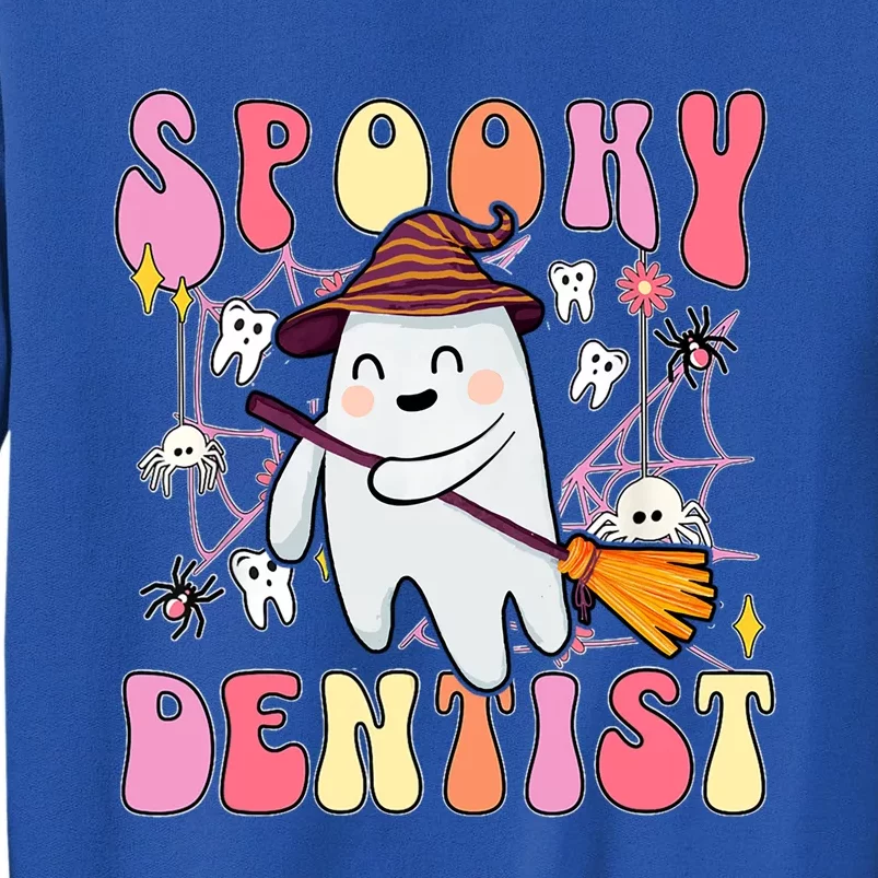 Spooky Dentist Retro Halloween Ghost Dental Humor Gift Sweatshirt