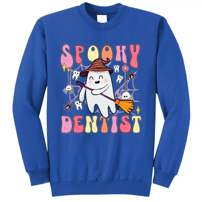 Spooky Dentist Retro Halloween Ghost Dental Humor Gift Sweatshirt