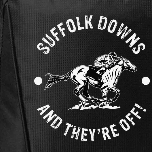 Suffolk Downs Racetrack Horse Racing Fan Equestrian MA Derby City Backpack