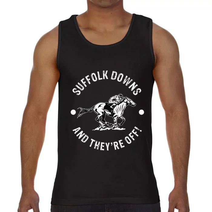 Suffolk Downs Racetrack Horse Racing Fan Equestrian MA Derby Comfort Colors® Tank Top